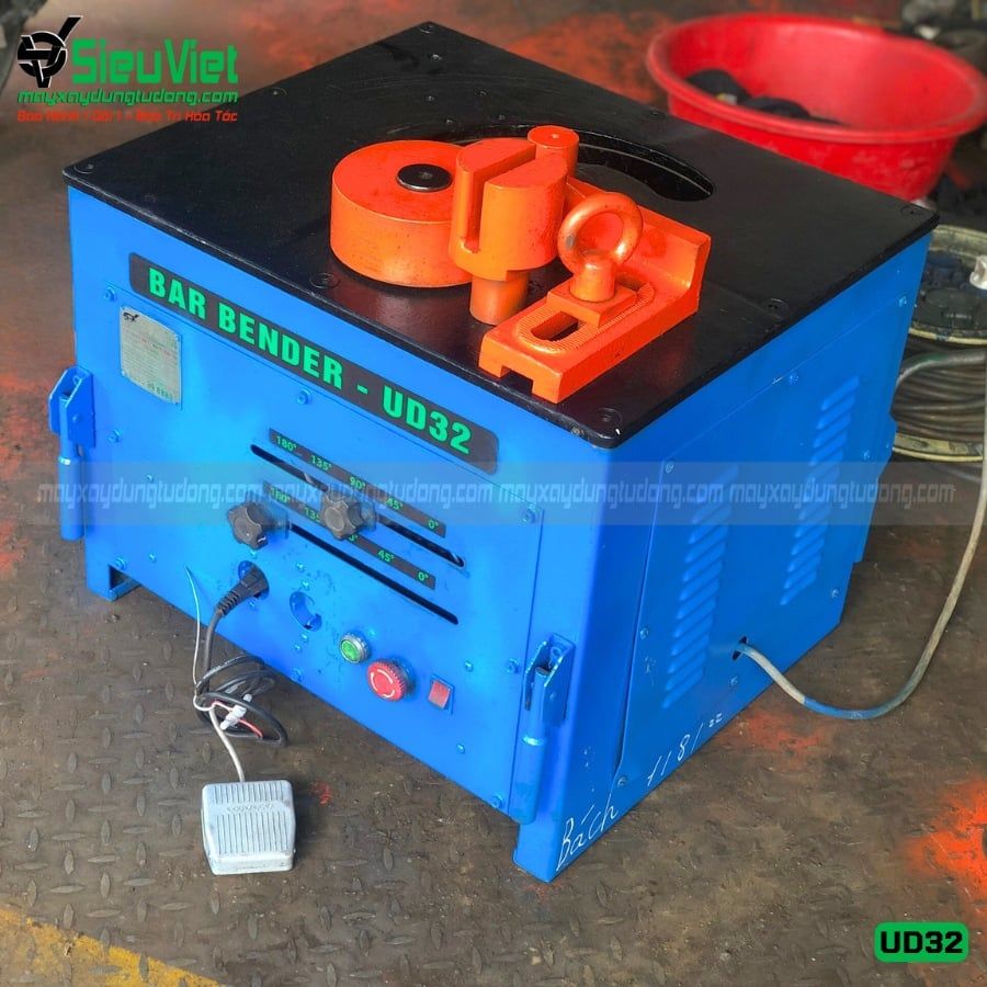 (Cũ) Máy uốn sắt phi 32 UD32 Hàn Quốc (Điện 220v, Dân dụng)