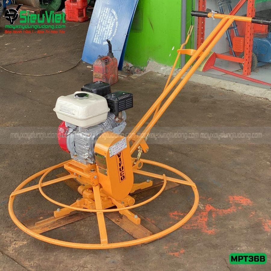 Máy xoa nền đơn Vifuco MPT36B, động cơ Honda GX160