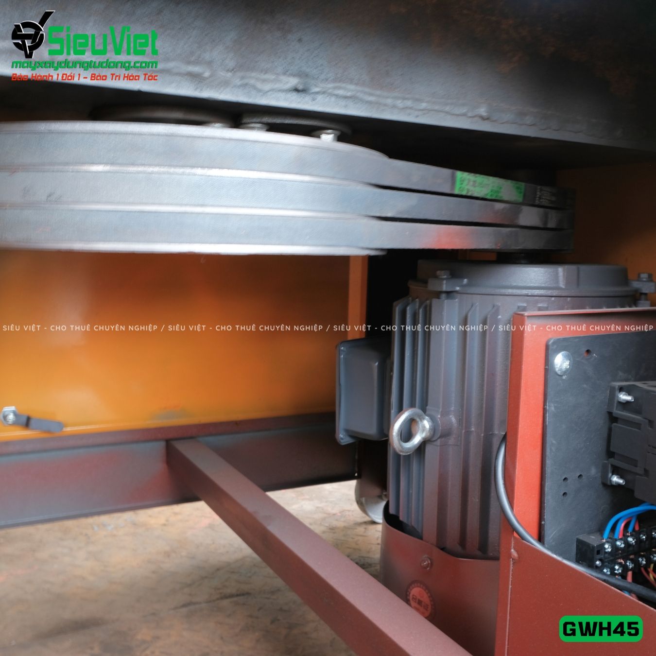 Máy uốn tròn sắt xây dựng phi 16-40 GWH45 - Điện 380v, 3 Pha