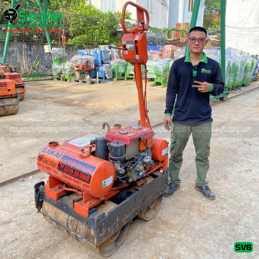 Xe lu dắt tay 550Kg Sakai SV6 Nhật Bản