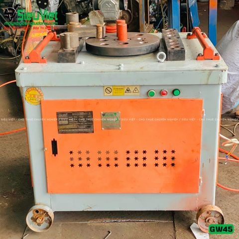 Thuê Tháng Máy uốn sắt GW45 Trung Quốc - Điện 380V, 3 Pha