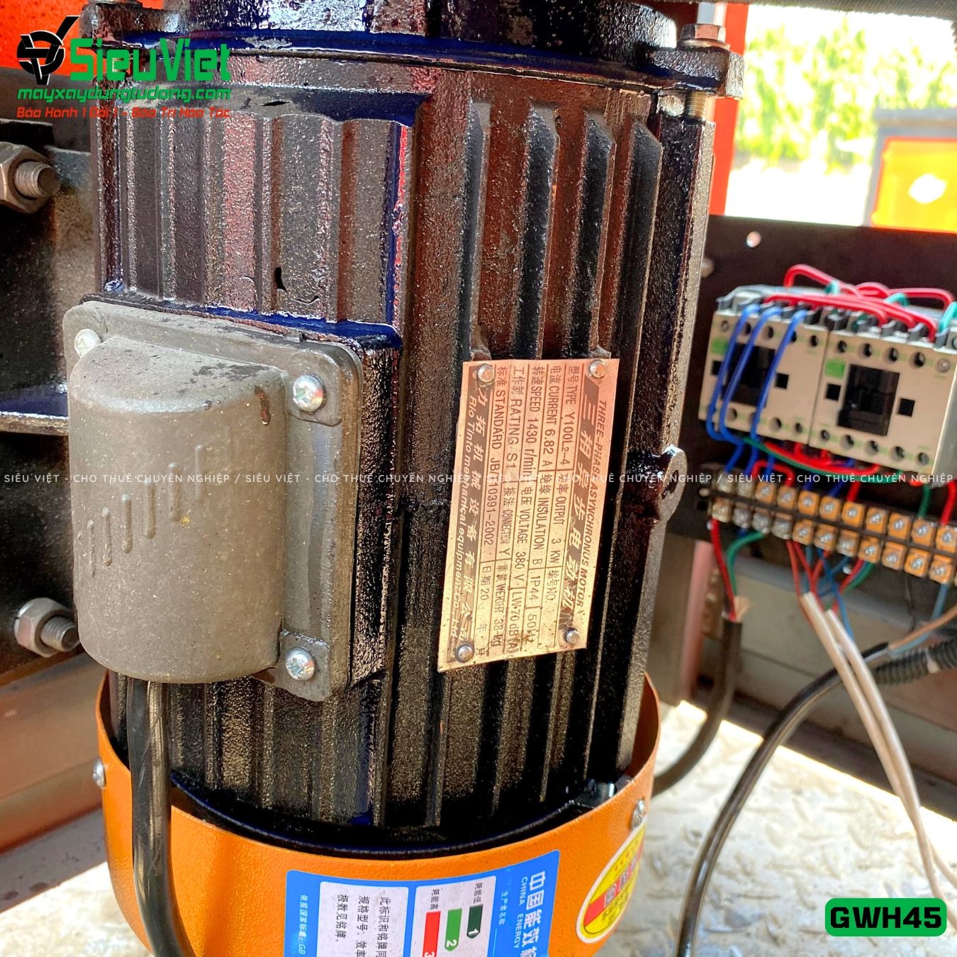 Thuê Tháng Máy uốn tròn sắt phi 16-40 GWH45 - Điện 380v, 3 pha