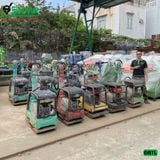 (Cũ) Máy đầm bàn thuỷ lực 300-350Kg Mikasa Nhật Bản (Động cơ dầu, Đời Trung)
