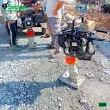 (Cho Thuê Tuần) Máy đầm cóc xăng 60-69Kg DC6 Nhật Bản - Động cơ xăng