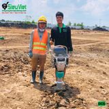 (Cho Thuê Tháng) Máy đầm cóc xăng dưới 60Kg DC5 Nhật Bản - Động cơ xăng