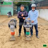 (Cho Thuê Ngày) Máy đầm cóc xăng dưới 60Kg DC5 Nhật Bản - Động cơ xăng