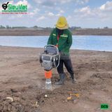 (Cho Thuê Tháng) Máy đầm cóc xăng dưới 60Kg DC5 Nhật Bản - Động cơ xăng