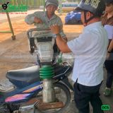 (Cho Thuê Tháng) Máy đầm cóc xăng dưới 60Kg DC5 Nhật Bản - Động cơ xăng