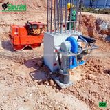(Cho Thuê Tuần) Máy đầm cóc xăng trên 70Kg DC7 Nhật Bản - Động cơ xăng