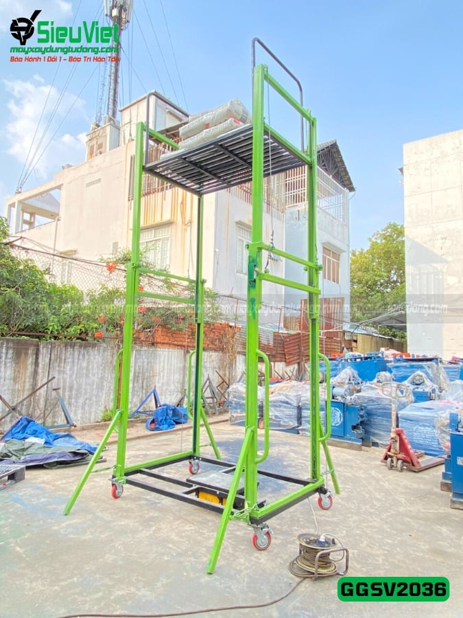 Giàn giáo điện cao 3.5m sàn (Điện 220v, Dân dụng)