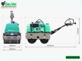 Xe lu rung dắt tay 700Kg Mikasa MRH700DSCB Nhật Bản