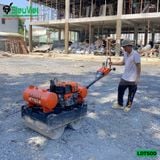 (Cho Thuê Ngày) Xe lu dắt tay 500Kg Nhật Bản - Động cơ Diesel