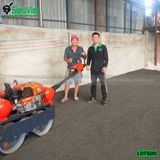 (Cho Thuê Ngày) Xe lu dắt tay 500Kg Nhật Bản - Động cơ Diesel