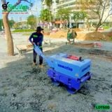 (Cho Thuê Ngày) Xe lu dắt tay 500Kg Nhật Bản - Động cơ Diesel