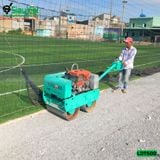 (Cho Thuê Tuần) Xe lu dắt tay 500Kg Nhật Bản - Động cơ Diesel