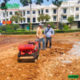 (Cho Thuê Tuần) Xe lu dắt tay 500Kg Nhật Bản - Động cơ Diesel