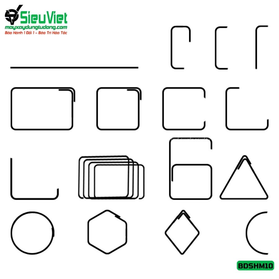 Thuê Tháng Máy bẻ đai sắt tự động BDSHM10 Việt Nam (Điện 220V, Dân Dụng)