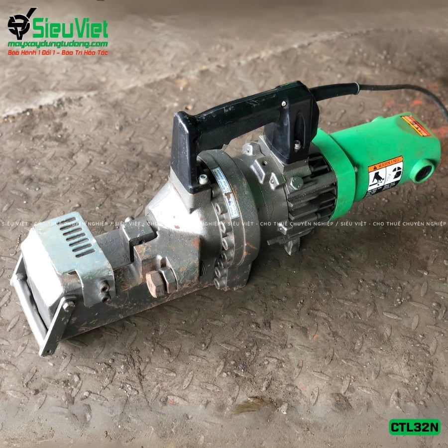 (Cho Thuê Ngày) Máy cắt sắt cầm tay phi 6-32 CTL32N Nhật Bản - Điện 220V, 1 Pha