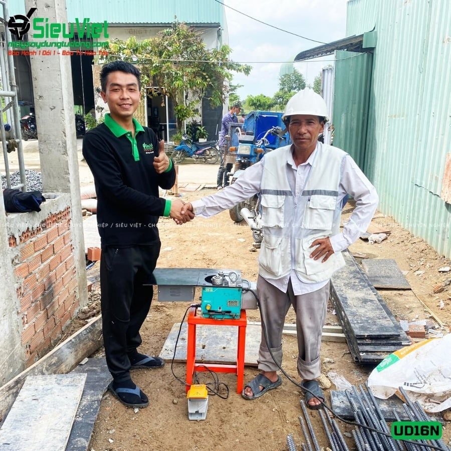 Thuê Tháng Máy uốn sắt phi 6-16mm UD16 Nhật Bản - Điện 220V, 1 Pha