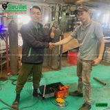 (Cho Thuê Tháng) Máy uốn sắt phi 6-16mm UD16 Nhật Bản - Điện 220V, 1 Pha