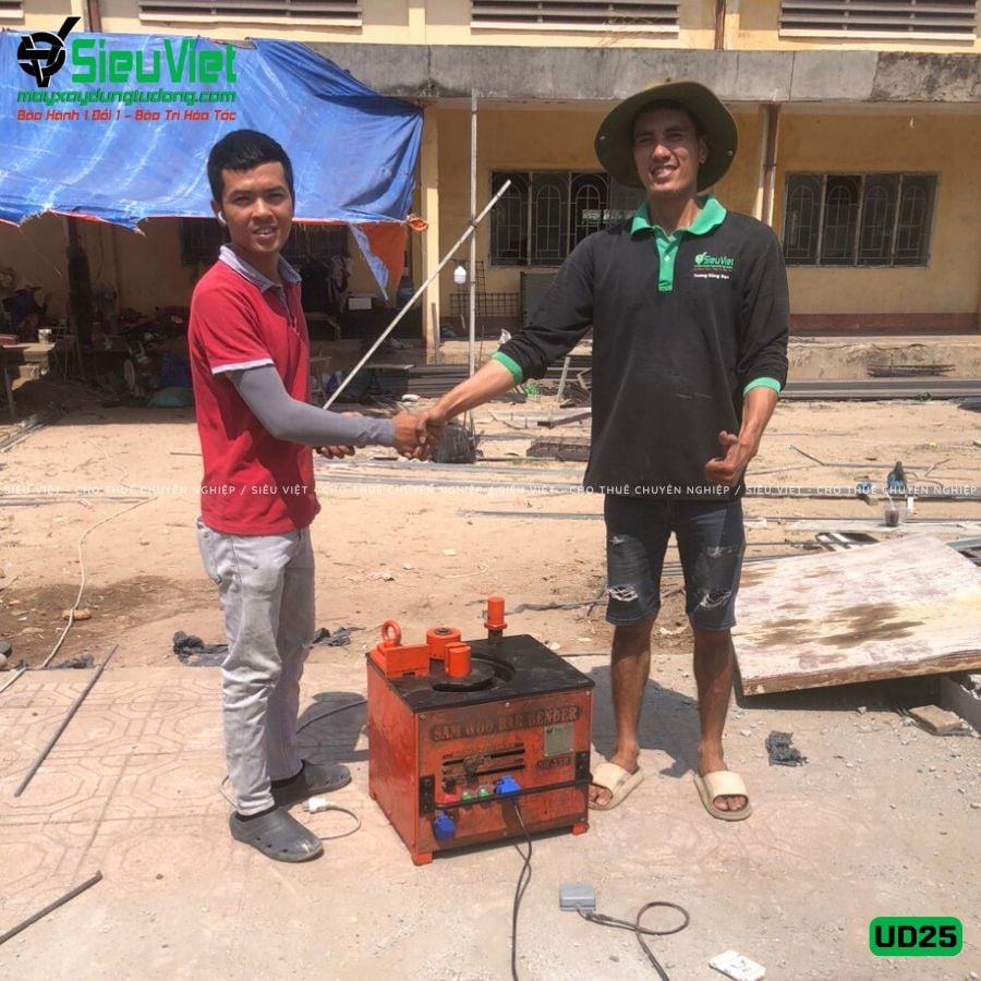 (Cũ) Máy uốn sắt phi 25 UD25 Hàn Quốc - Điện 220V, 1 Pha (Loại 2)