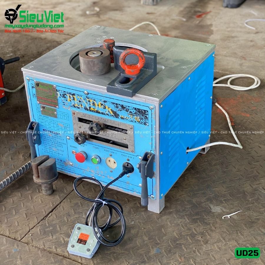 (Cũ) Máy uốn sắt phi 25 UD25 Hàn Quốc - Điện 220V, 1 Pha (Loại 2)