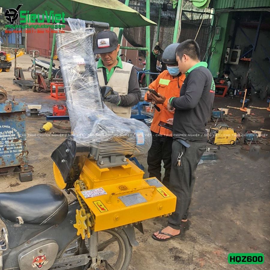 Máy băm nền bê tông HQZ600 - Điện 380v, 3 pha