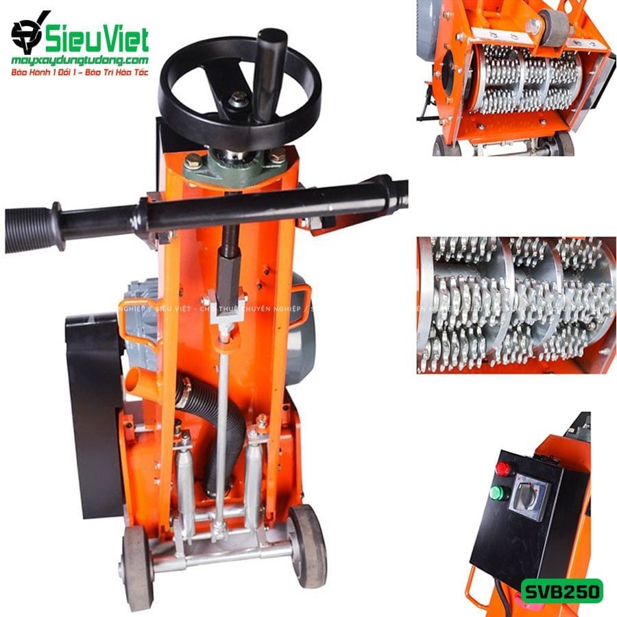 Máy băm nền hạ cốt SVB250 - Điện 380v, 3 pha