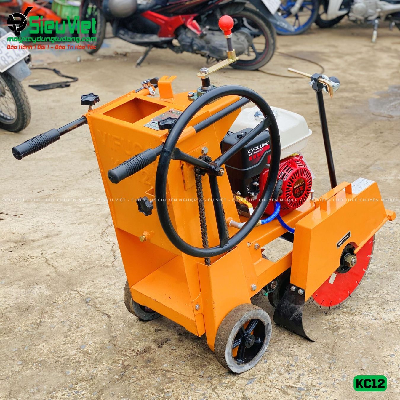 Máy cắt bê tông Vifuco KC12, động cơ Honda GX160
