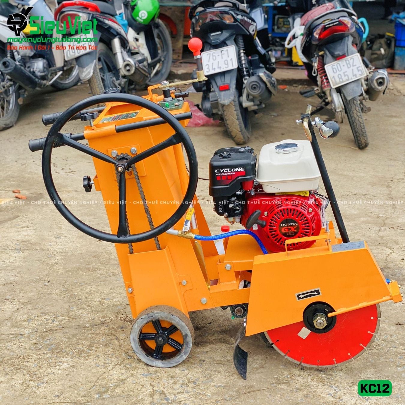 Máy cắt bê tông Vifuco KC12, động cơ Honda GX160