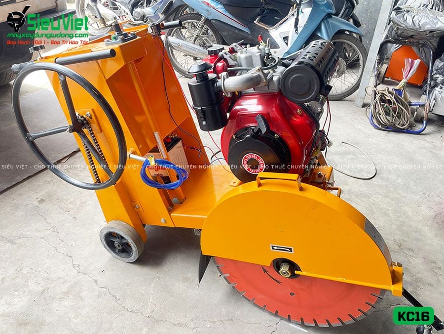Máy cắt bê tông Vifuco KC16, động cơ Honda GX390