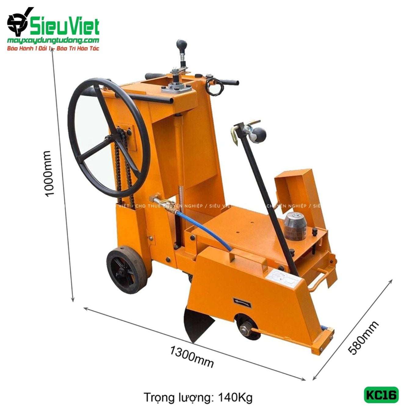 Máy cắt bê tông Vifuco KC16, động cơ Honda GX390