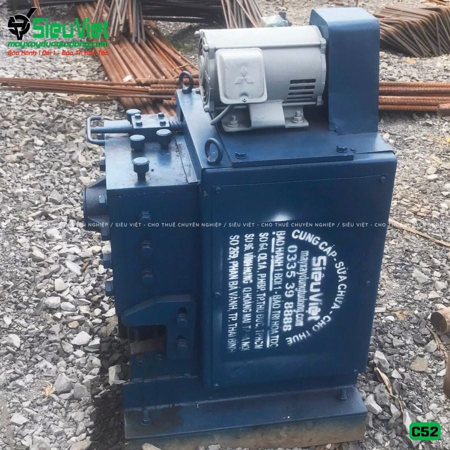 Thuê Tháng Máy cắt sắt phi 10-42mm C52 - Điện 380V, 3 Pha