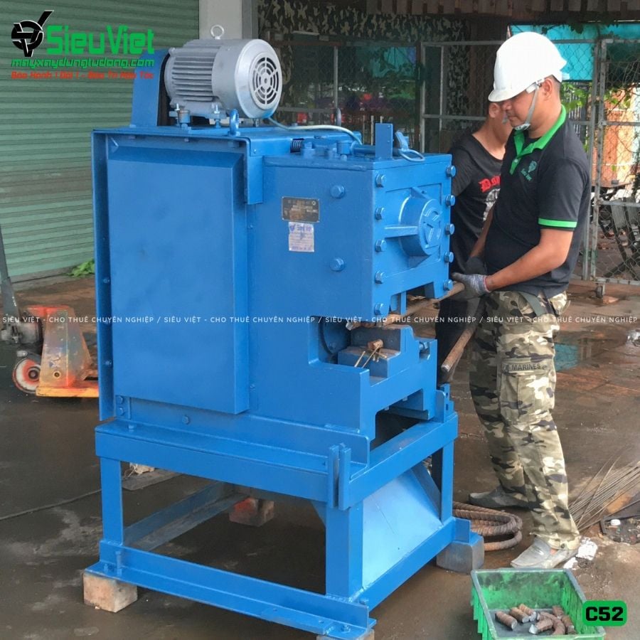 Thuê Tháng Máy cắt sắt phi 10-42mm C52 - Điện 380V, 3 Pha