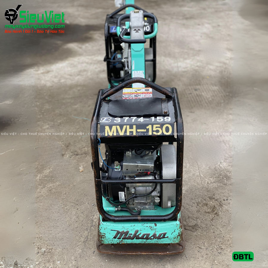 (Cũ) Máy đầm bàn thuỷ lực DBTL12 100-200kg (Xăng)