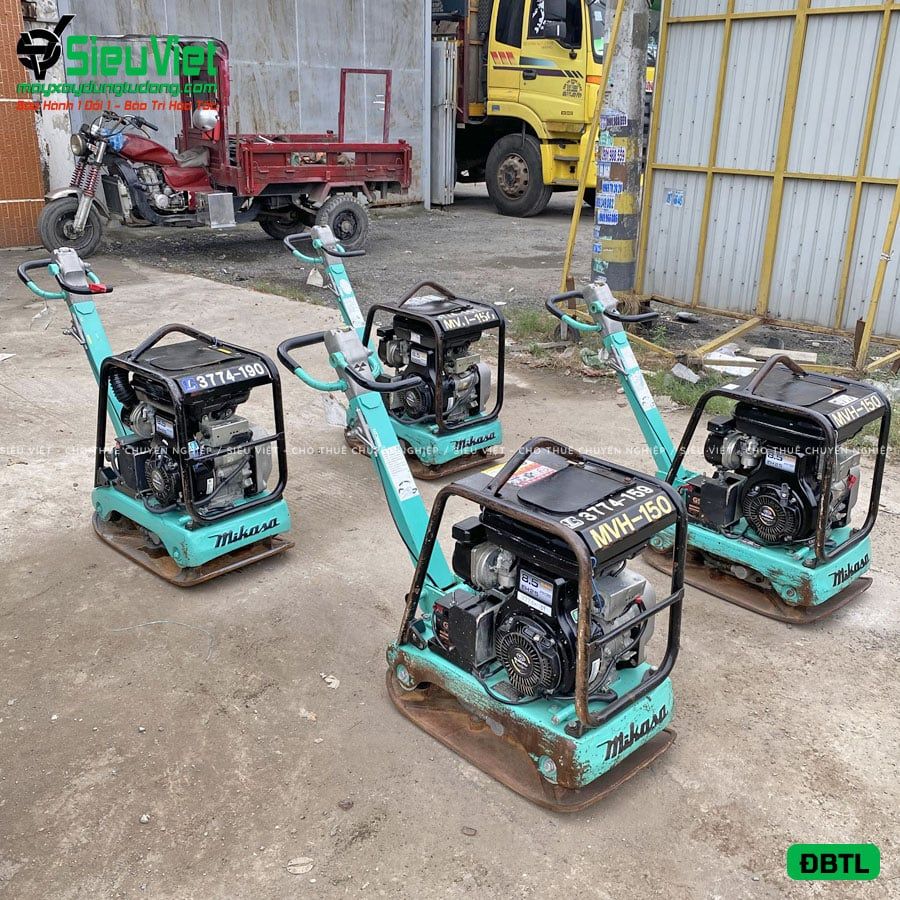 (Cũ) Máy đầm bàn thuỷ lực DBTL12 100-200kg (Xăng)