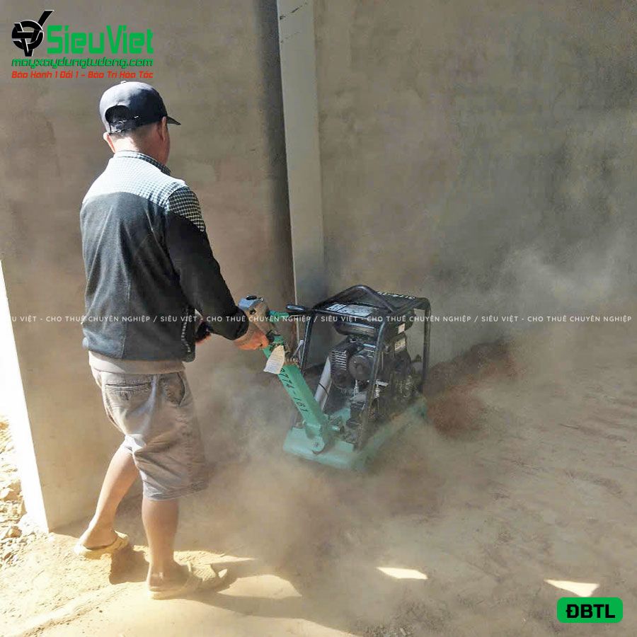 (Cũ) Máy đầm bàn thuỷ lực DBTL12 100-200kg (Xăng)