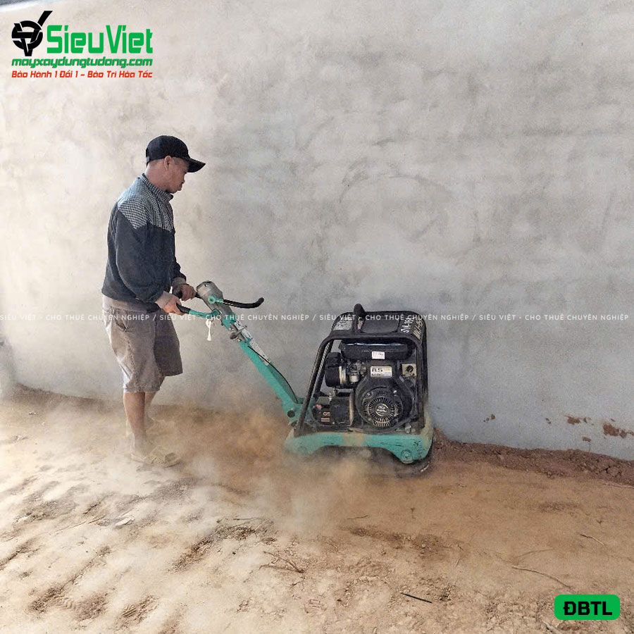 (Cũ) Máy đầm bàn thuỷ lực DBTL12 100-200kg (Xăng)