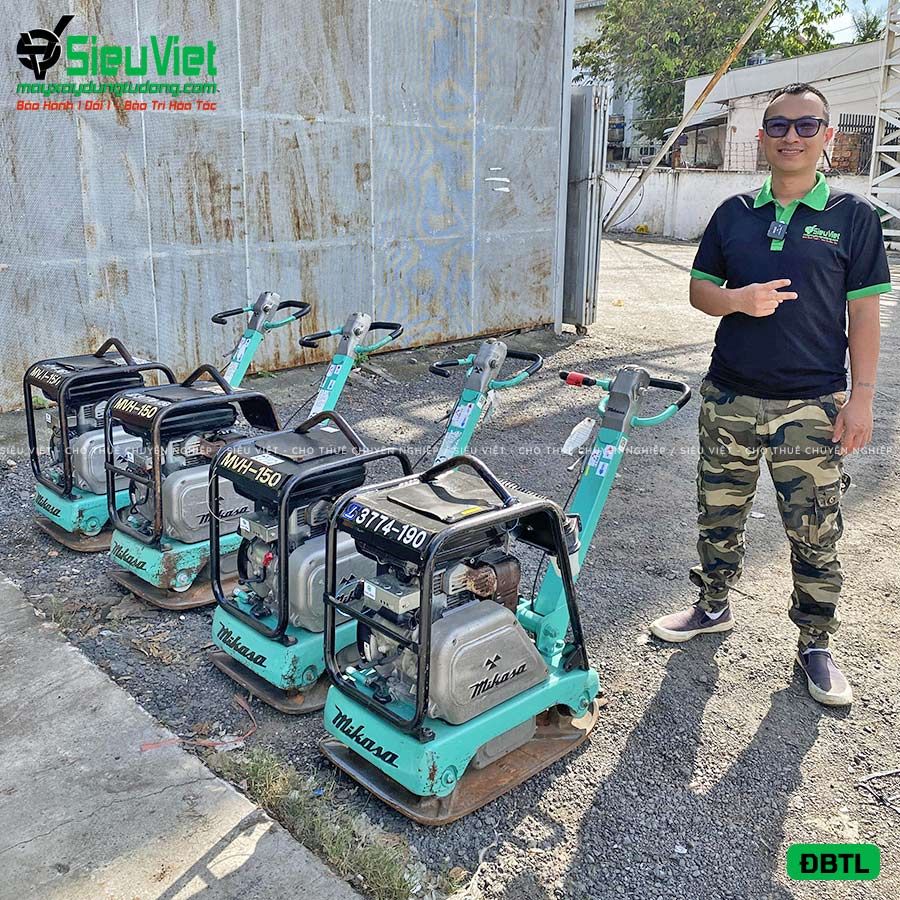 (Cũ) Máy đầm bàn thuỷ lực DBTL12 100-200kg (Xăng)