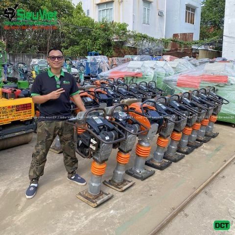 Cho thuê máy đầm cóc xăng, điện - Giá tốt, giao nhanh trong ngày