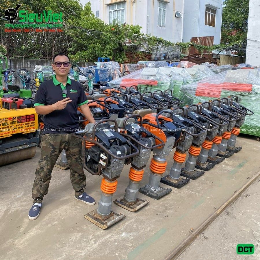 Cho thuê máy đầm cóc xăng, điện - Giá tốt, giao nhanh trong ngày