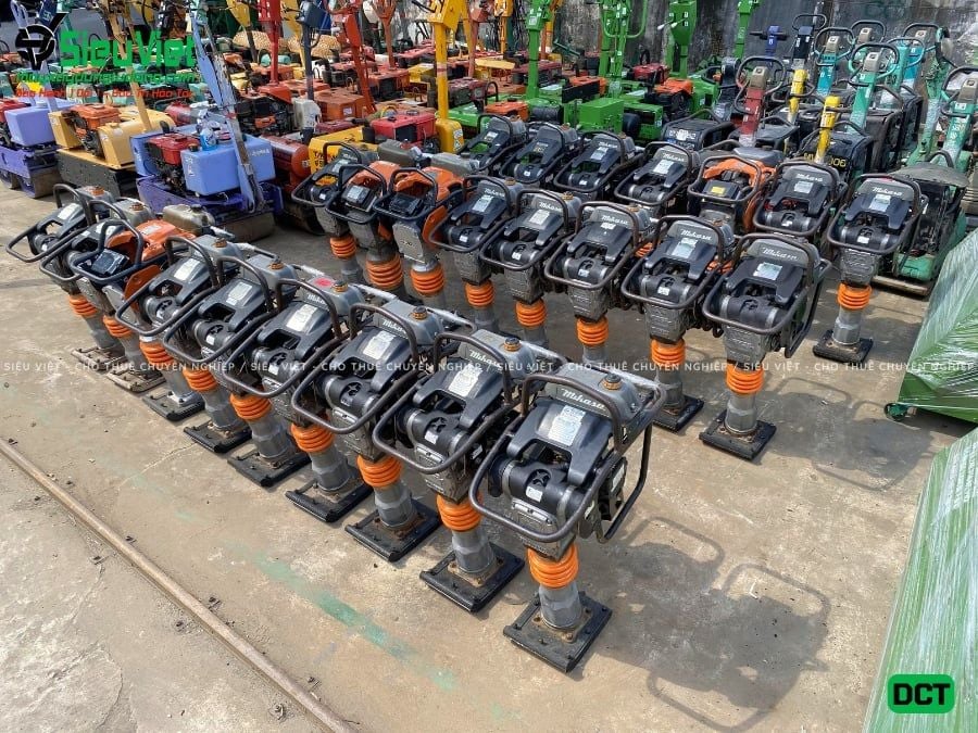 Cho thuê máy đầm cóc xăng, điện - Giá tốt, giao nhanh trong ngày