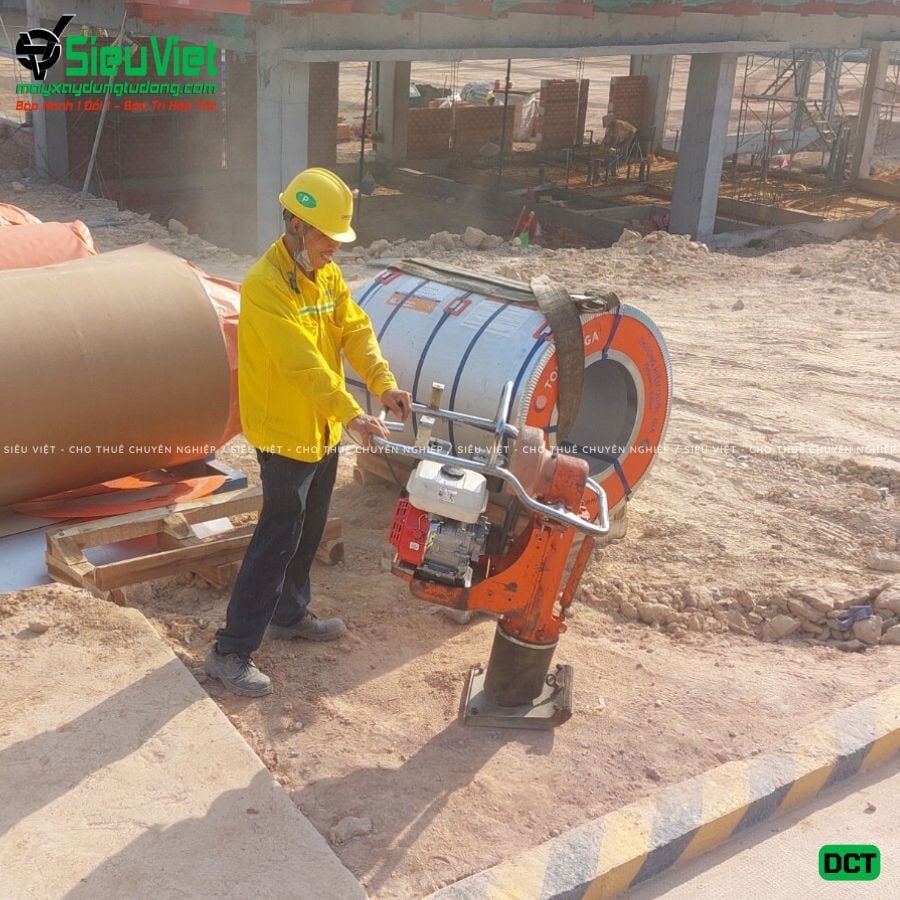 Cho thuê máy đầm cóc xăng, điện - Giá tốt, giao nhanh trong ngày