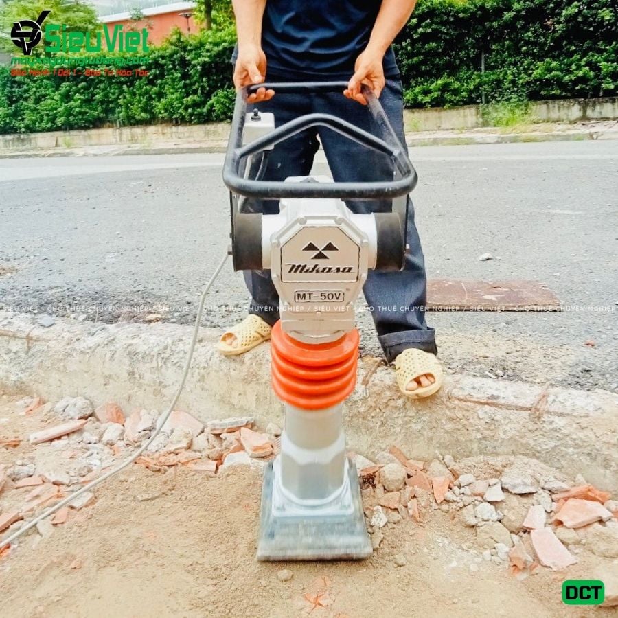Cho thuê máy đầm cóc xăng, điện - Giá tốt, giao nhanh trong ngày