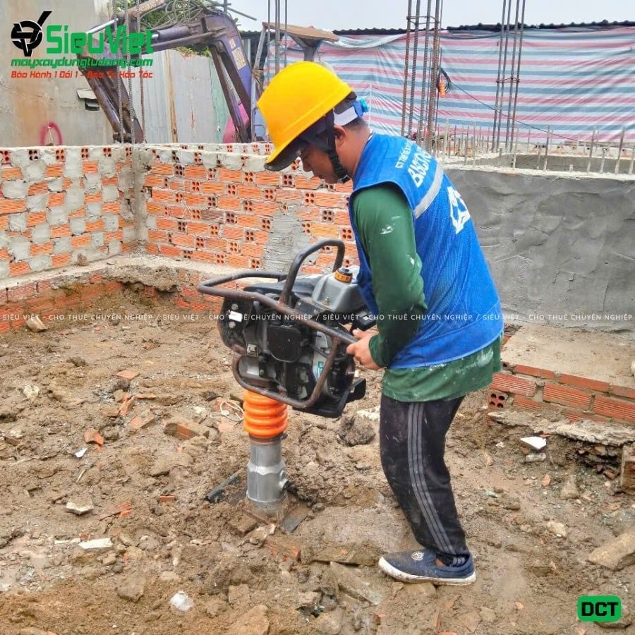 Cho thuê máy đầm cóc xăng, điện - Giá tốt, giao nhanh trong ngày