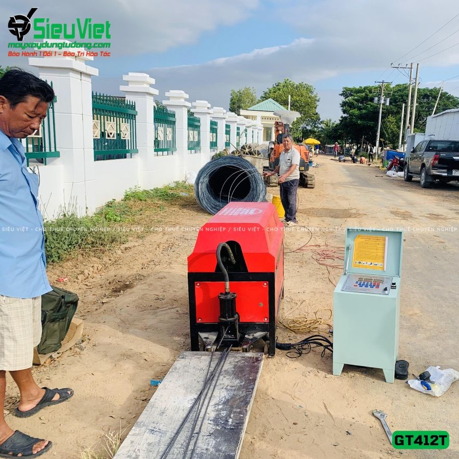 Cho thuê máy duỗi cắt sắt tự động chất lượng - Giao nhanh trong ngày