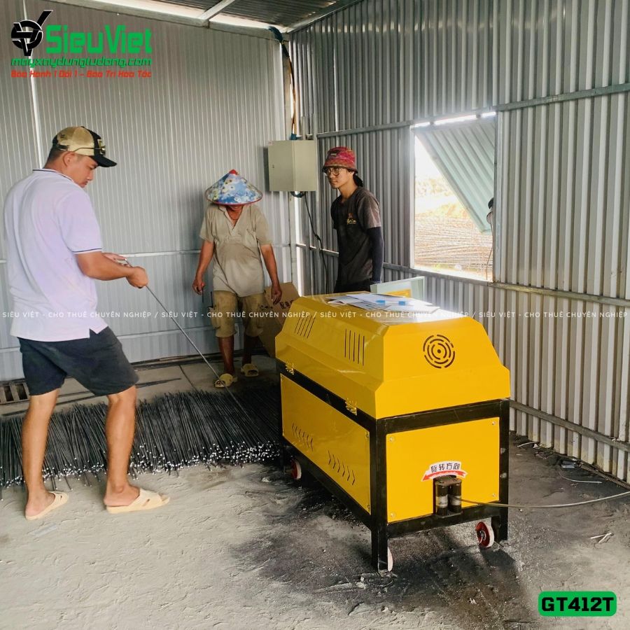 Cho thuê máy duỗi cắt sắt tự động chất lượng - Giao nhanh trong ngày