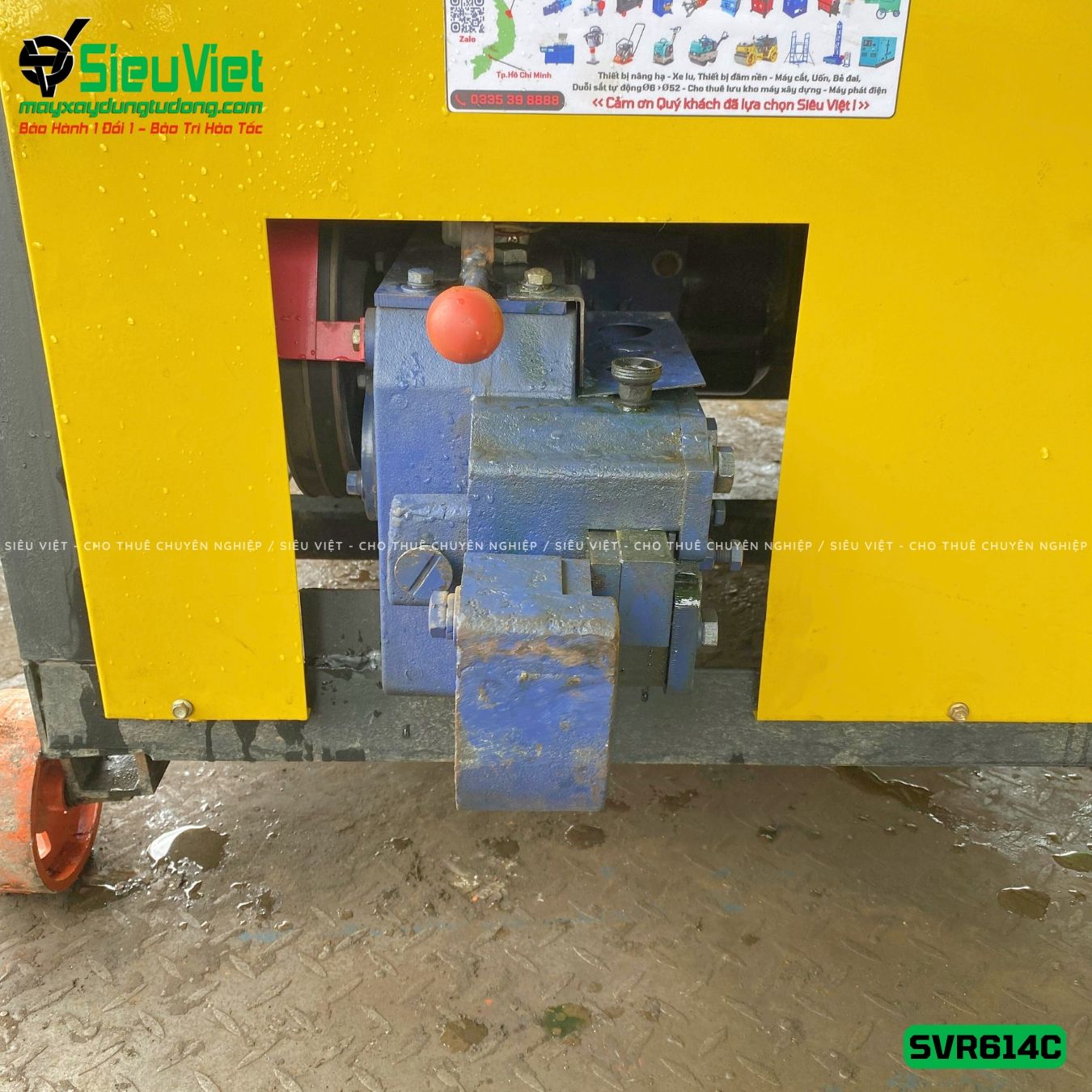 Máy duỗi sắt phế liệu phi 6 > 14mm SVR614C - Có Đầu Cắt (Điện 380V, 3 Pha)