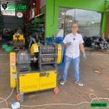 Máy duỗi sắt phế liệu phi 6 > 14mm SVR614C (Điện 380V, 3 Pha) - Có Đầu Cắt
