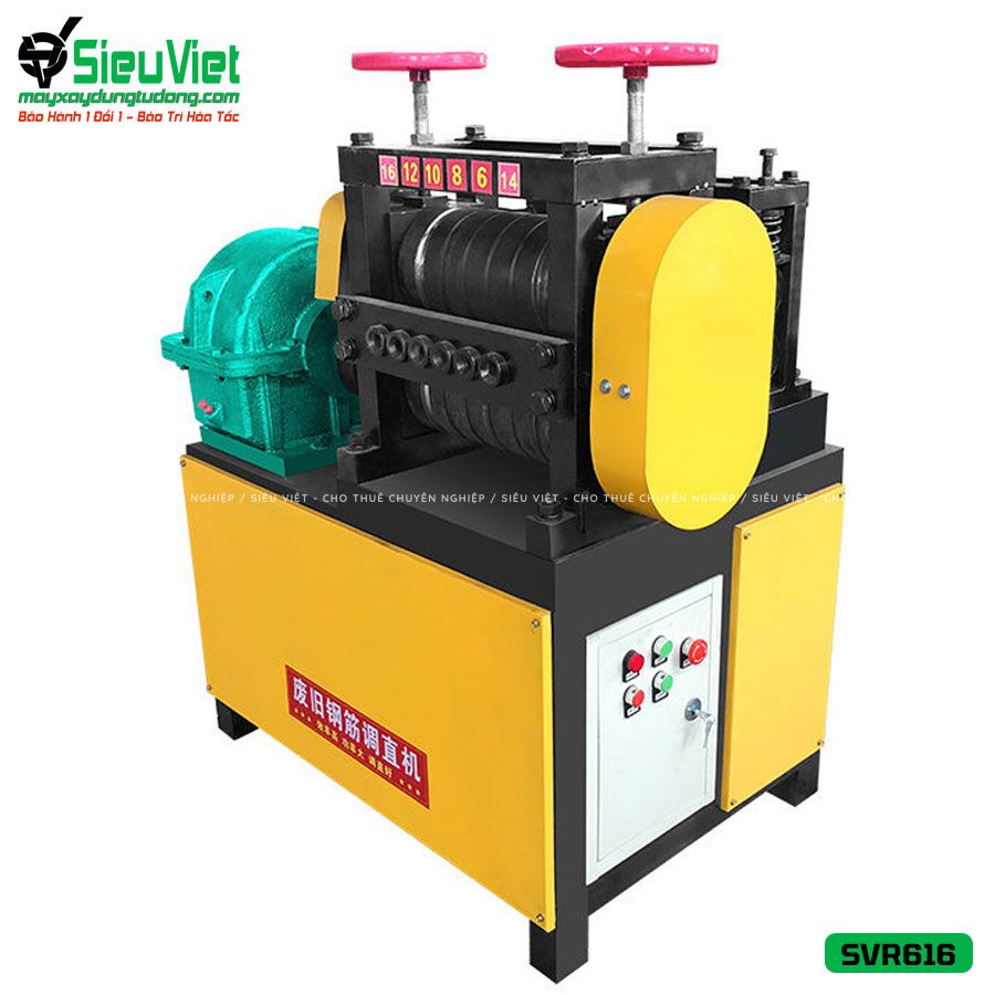 Máy duỗi sắt phế liệu phi 6-16 SVR616 (Điện 380v, 3 Pha)